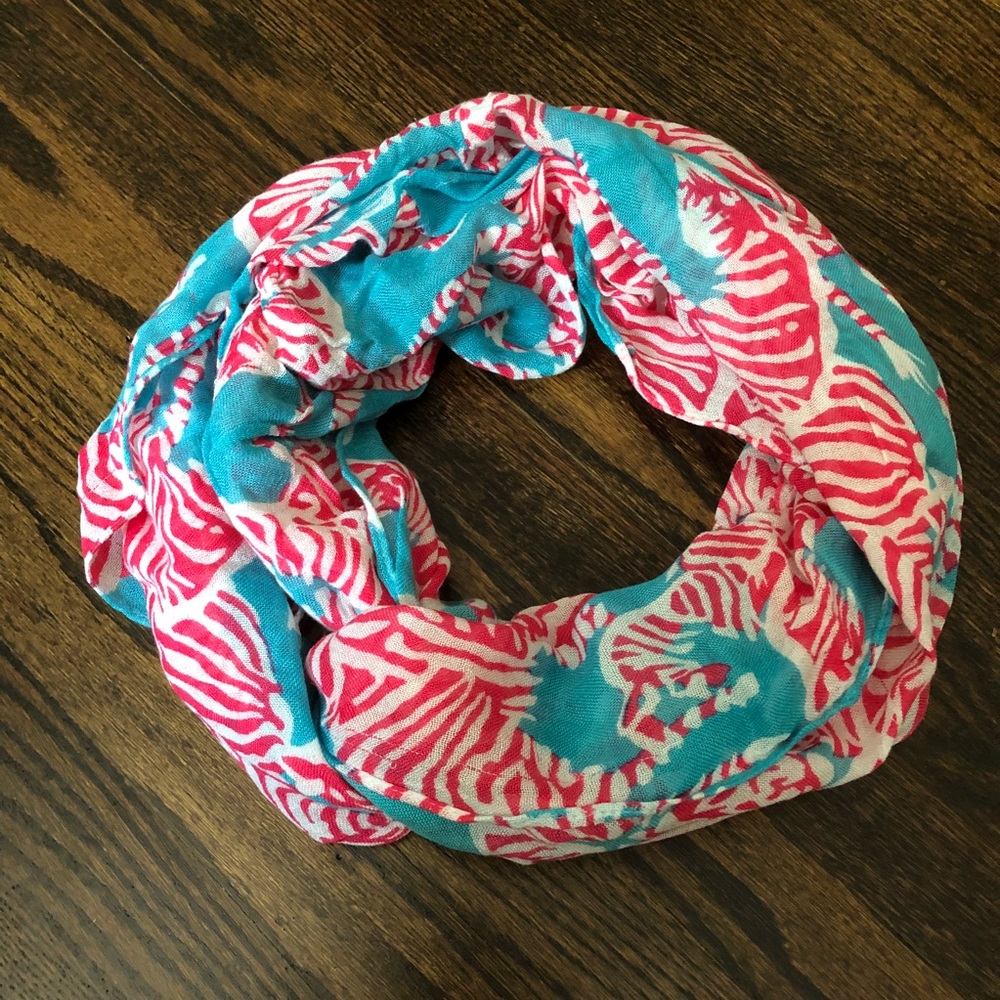 Lilly Pulitzer zebra print infinity scarf